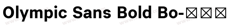 Olympic Sans Bold Bo字体转换
